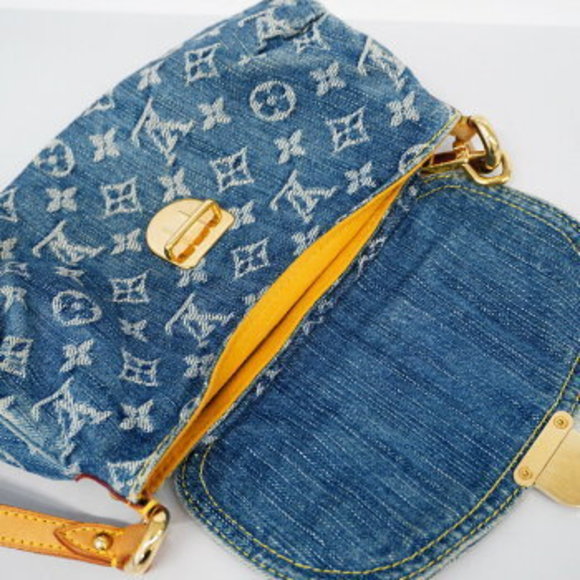 Louis Vuitton Monogram Denim Mini Pleaty Handbag - Picture 10 of 11